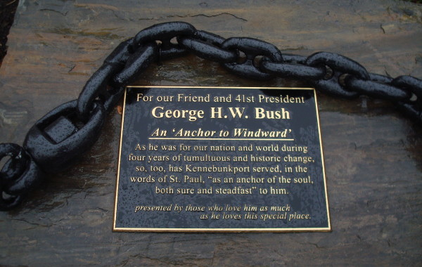 George H. W. Bush Plaque